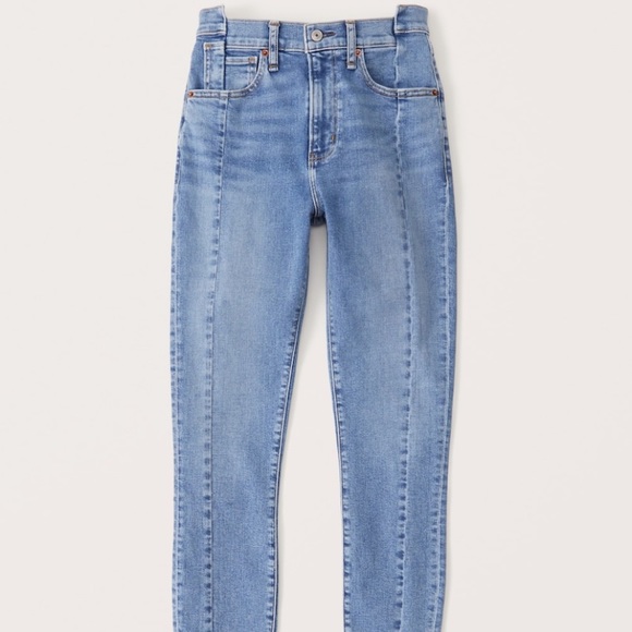 Abercrombie & Fitch The Super Skinny Ankle High Rise Jeans size 28 short - Picture 5 of 8